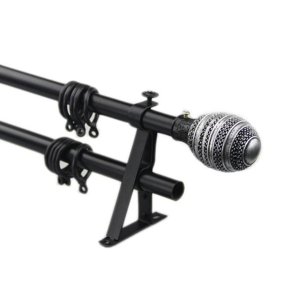 New Designs Installation Convenient Extendable Telescopic Adjustable Curtain Rod Pole Set