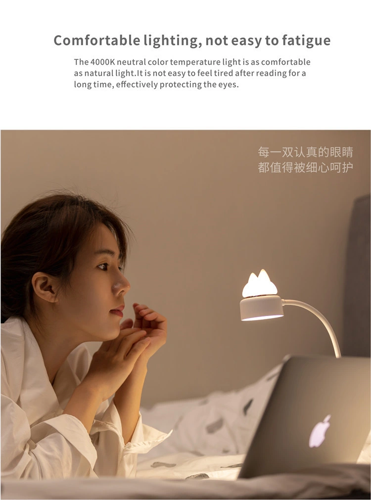 Moya Rechargeable USB Reading Light LED Children′s Table Lamp Night Light