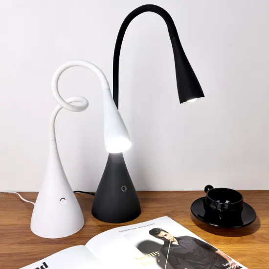 Europäischer Großhandel, minimalistisches Kunstdesign, Schwanenhals, faltbar, geschäftlich, dekorative Beleuchtung, LED-Schreibtischlampe für kreatives Geschenk